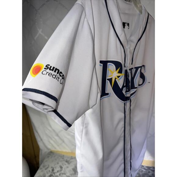 Match-Up MLB Tampa Bay Rays Reversible # 08 & #98 Baseball Jersey Size Medium - Picture 3 of 15
